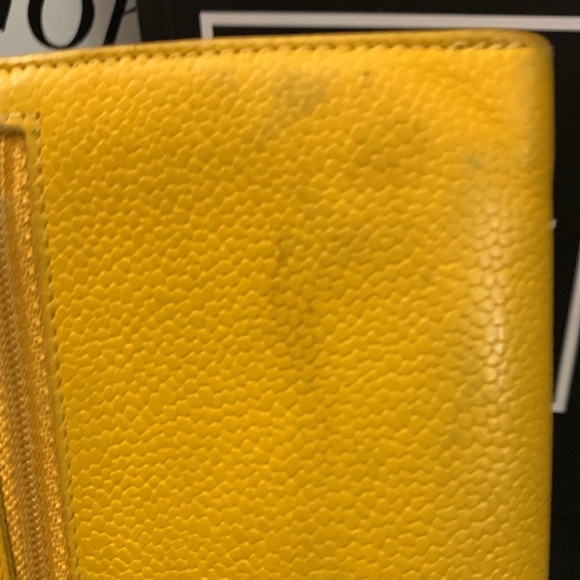 Chanel Yellow Caviar Wallet with Authenticity Card - Picture 9 of 13